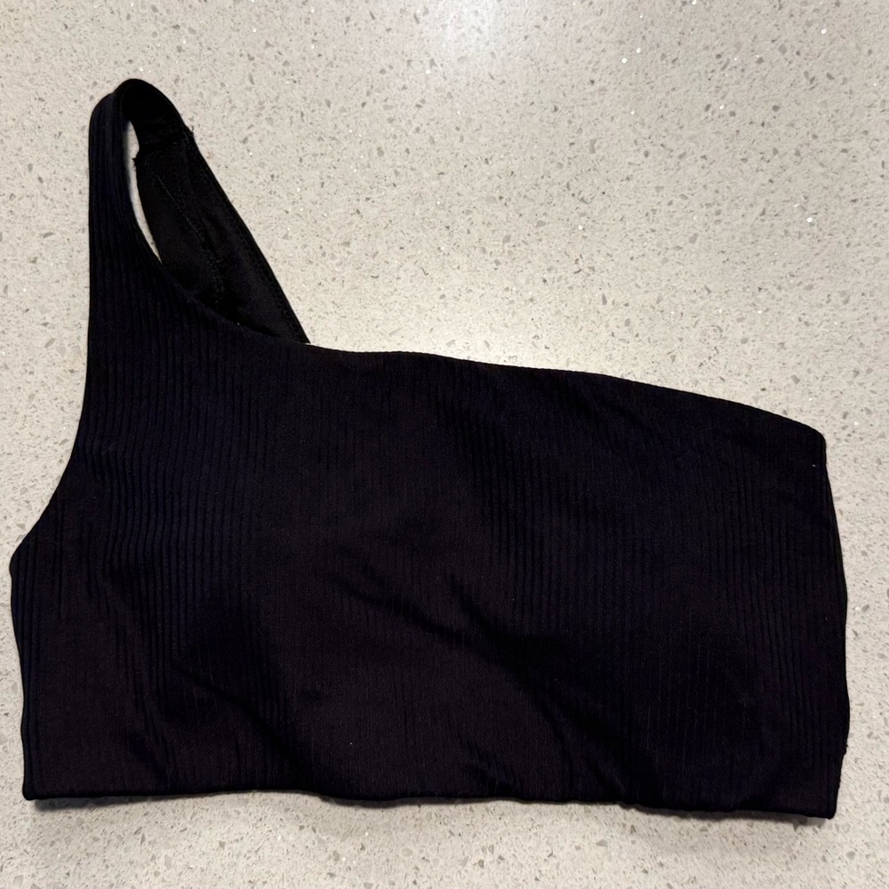 Lululemon Ribbed Nulu Asymmetrical Yoga Bra